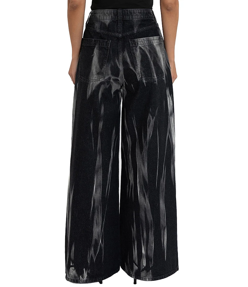 YMI Jeanswear Billie Bleached Baggy Wide Leg Jeans