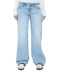 YMI Jeanswear Britney Release Hem Wide Leg Jeans