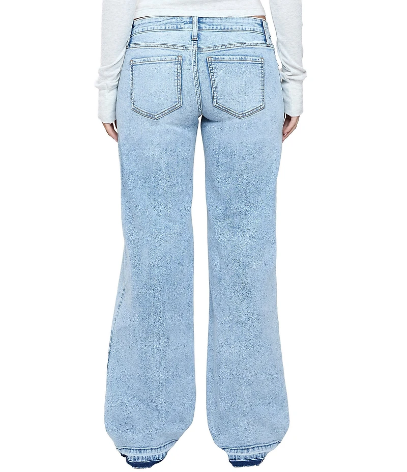 YMI Jeanswear Britney Release Hem Wide Leg Jeans