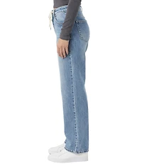 YMI Jeanswear Britney Tie Front 90s Fit Jeans