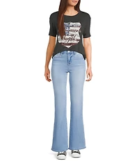 YMI Jeanswear Clean Hem Denim Flare Jeans
