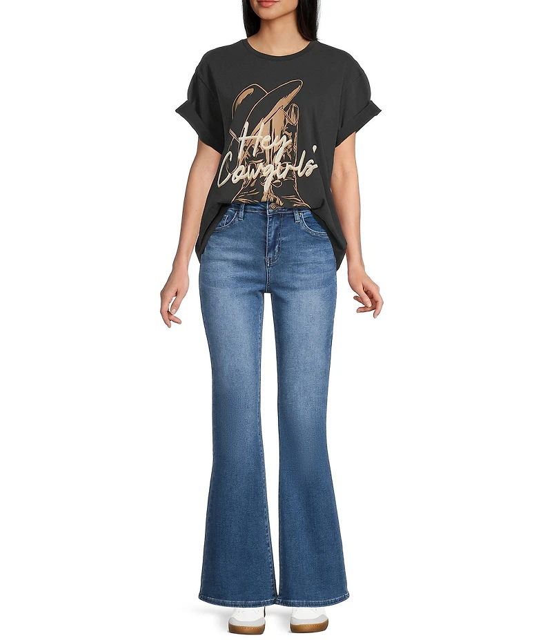 YMI Jeanswear Clean Hem Denim Flare Jeans