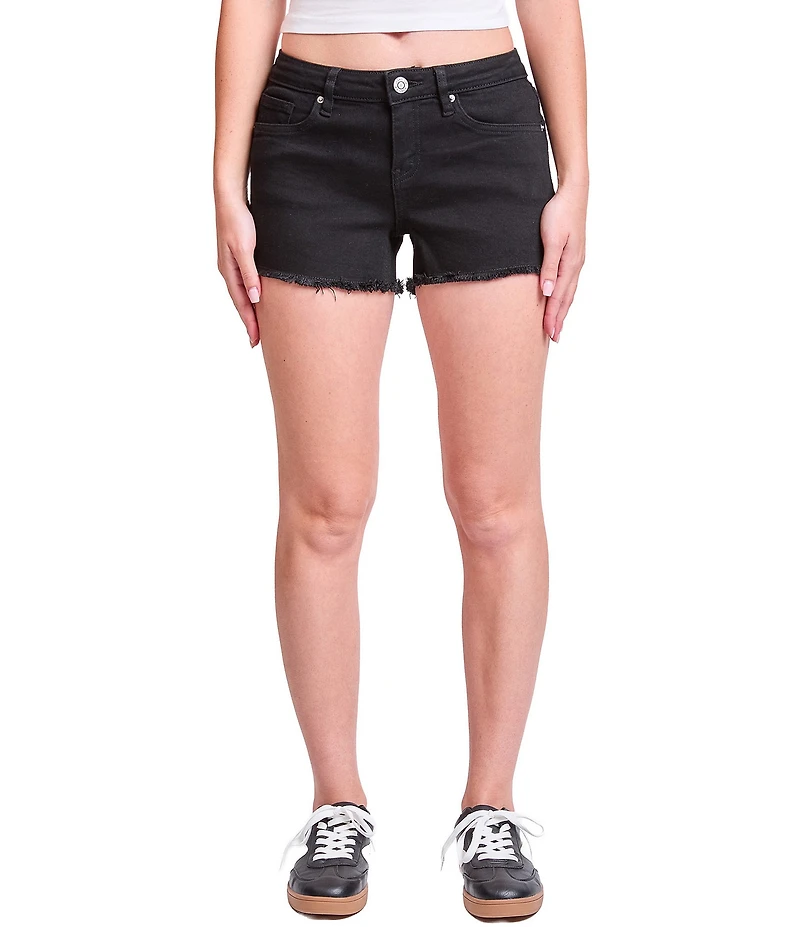 YMI Jeanswear Frayed Hem Denim Shorts