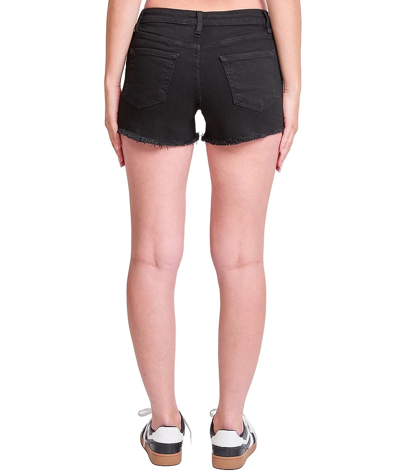 YMI Jeanswear Frayed Hem Denim Shorts