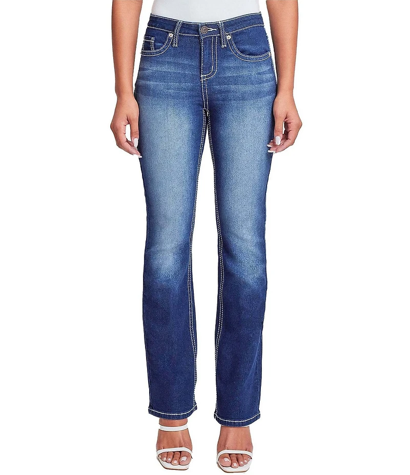YMI Jeanswear Heavy Stitch Mid Rise Bootcut Jeans