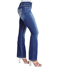 YMI Jeanswear Heavy Stitch Mid Rise Bootcut Jeans