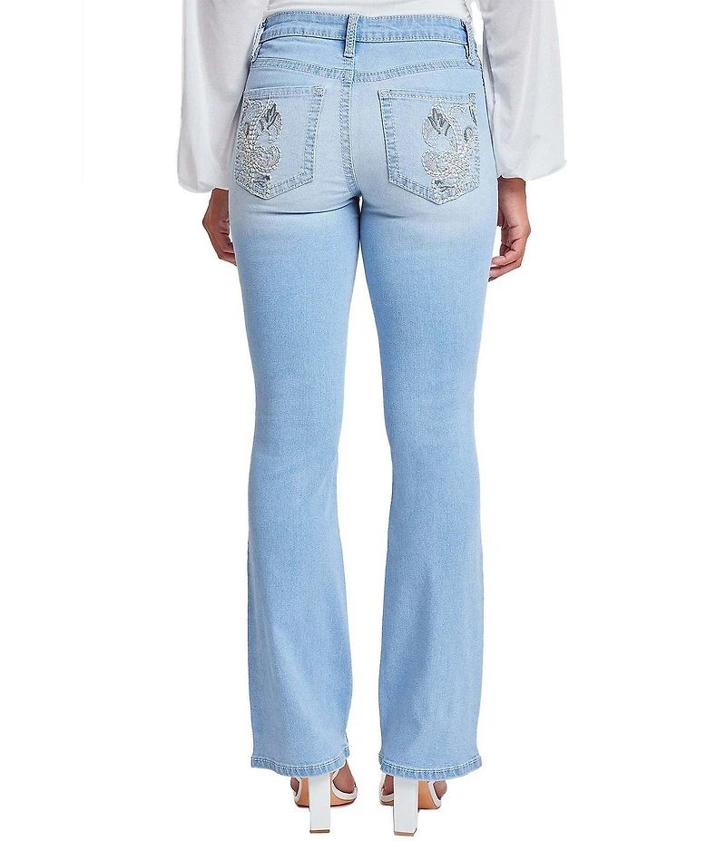 YMI Jeanswear Heavy Stitch Mid Rise Bootcut Jeans