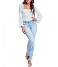 YMI Jeanswear Heavy Stitch Mid Rise Bootcut Jeans