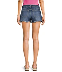 YMI Jeanswear High Rise Fray Hem Shorts