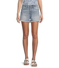 YMI Jeanswear High Rise Fray Hem Shorts
