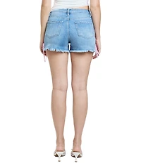 YMI Jeanswear High Rise Lace Up Detail Shorts