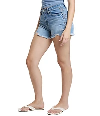 YMI Jeanswear High Rise Lace Up Detail Shorts