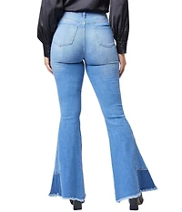 YMI Jeanswear High Rise Side Panel Detail Flare Jeans