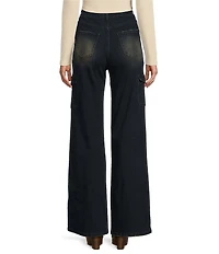 YMI Jeanswear High Rise Wide Leg Cargo Jeans