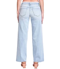 YMI Jeanswear Lace Trim Wide Leg Jeans