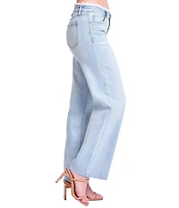 YMI Jeanswear Lace Trim Wide Leg Jeans