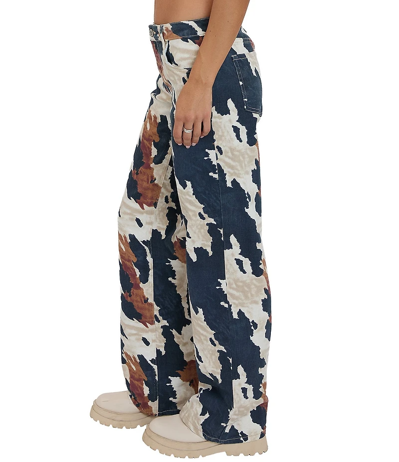 YMI Jeanswear Low Loose Dallas Print Pants