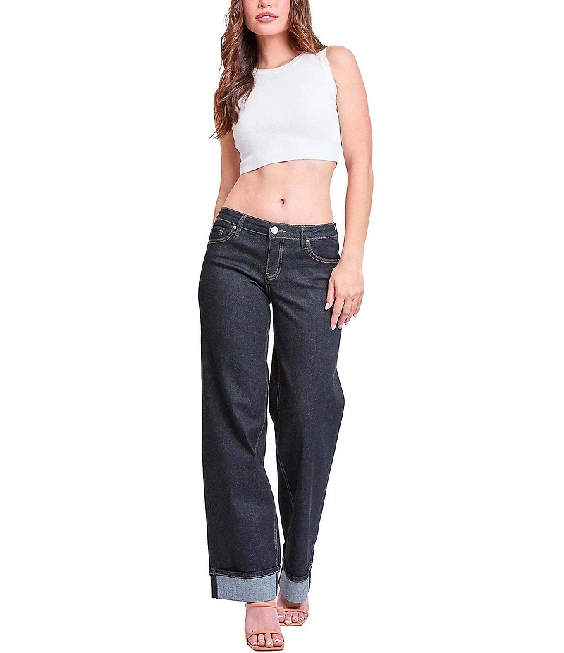 YMI Jeanswear Low Loose Wide Leg Jeans