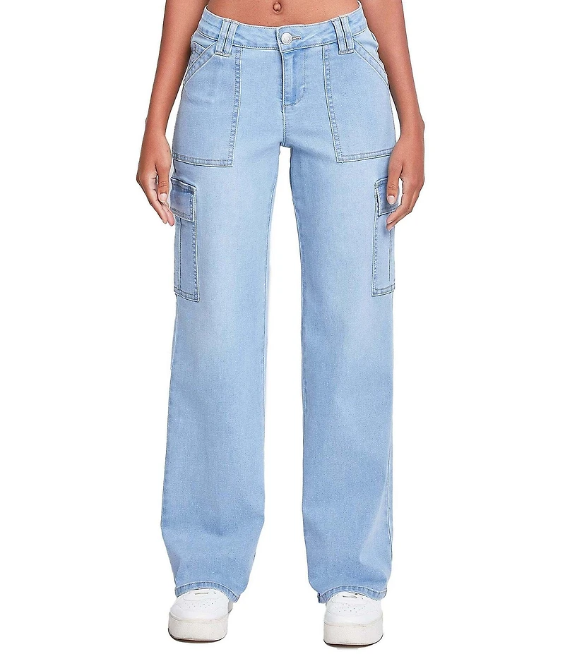 YMI Jeanswear Low Rise Relaxed Cargo Jeans