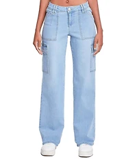 YMI Jeanswear Low Rise Relaxed Cargo Jeans