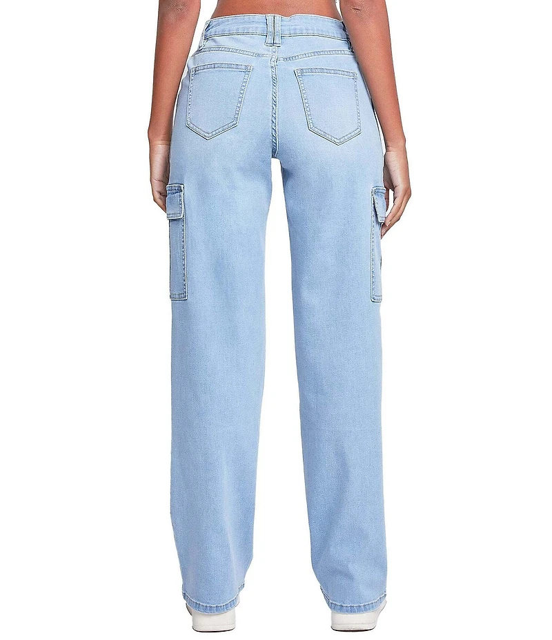 YMI Jeanswear Low Rise Relaxed Cargo Jeans