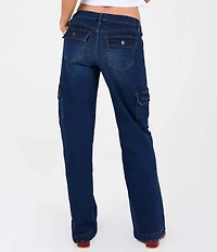 YMI Jeanswear Low Rise Wide Leg Cargo Jeans