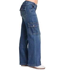 YMI Jeanswear Low Rise Wide Leg Cargo Jeans
