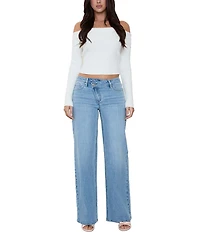 YMI Jeanswear Luxe Bella Asymmetrical Wide Leg Jeans