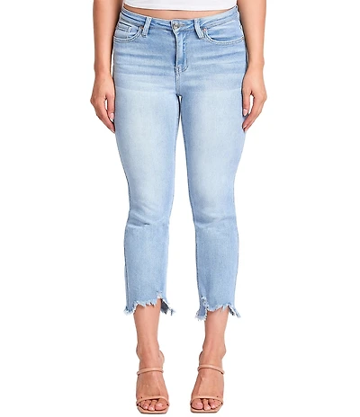 YMI Jeanswear Luxe High Rise Cropped Kick Flare Jeans