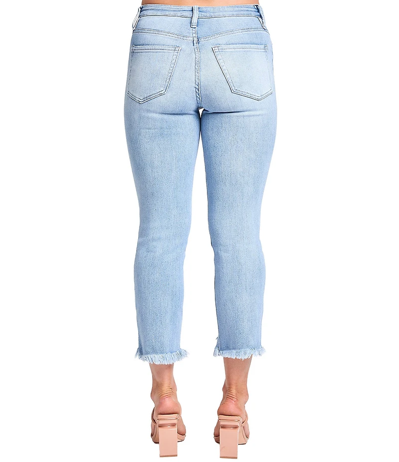 YMI Jeanswear Luxe High Rise Cropped Kick Flare Jeans