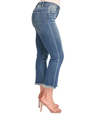 YMI Jeanswear Luxe High Rise Cropped Kick Flare Jeans