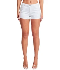 YMI Jeanswear Luxe Raw Edge Cuff Denim Shorts