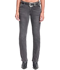 YMI Jeanswear Mid Rise Belted Bootcut Jeans
