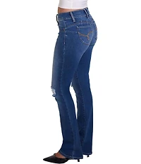 YMI Jeanswear Mid Rise Flared Jeans