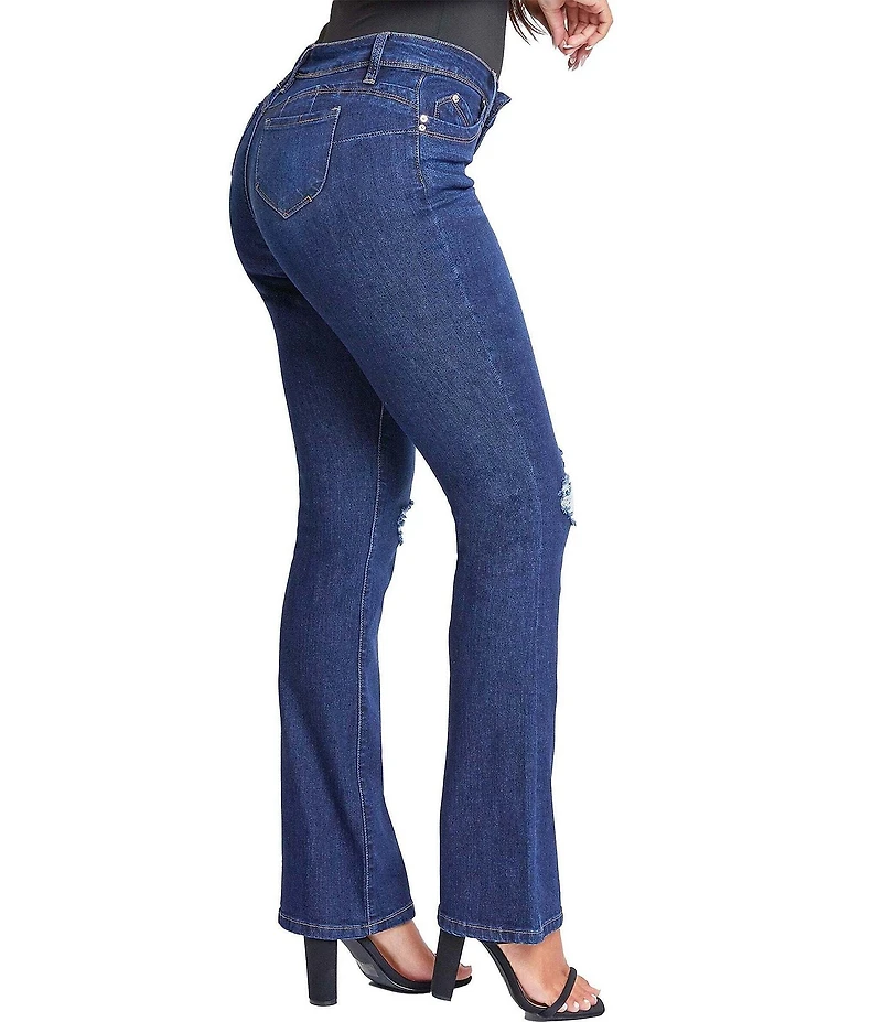 YMI Jeanswear Mid Rise Flared Jeans