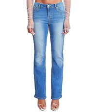 YMI Jeanswear Mid Rise Heavy Stitch Bootcut Jeans