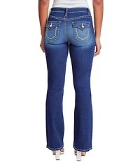 YMI Jeanswear Mid Rise Heavy Stitch Bootcut Jeans