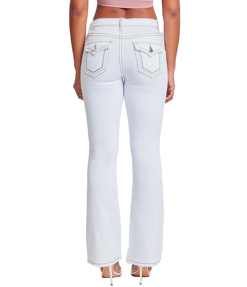YMI Jeanswear Mid Rise Heavy Stitch Bootcut Jeans