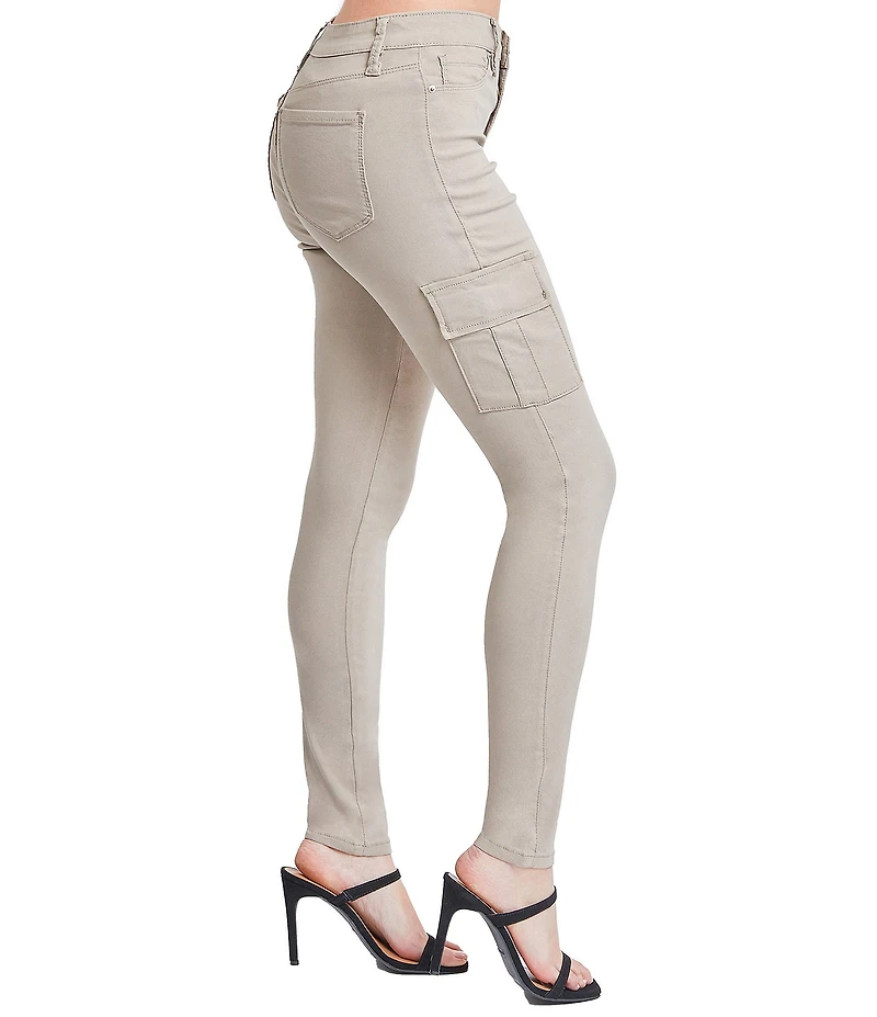 YMI Jeanswear Mid Rise Hyperstretch Skinny Cargo Jeans