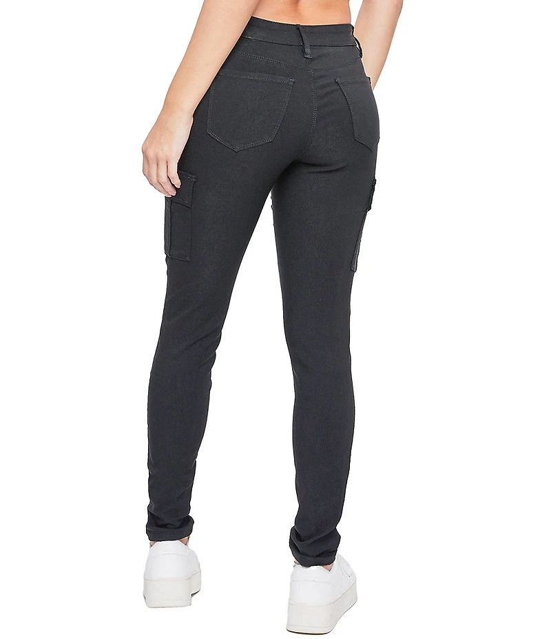 YMI Jeanswear Mid Rise Hyperstretch Skinny Cargo Jeans
