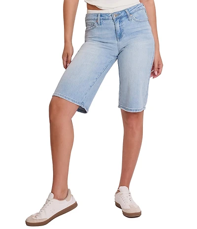 YMI Jeanswear Mid Rise Removable Boxer Waist Jorts