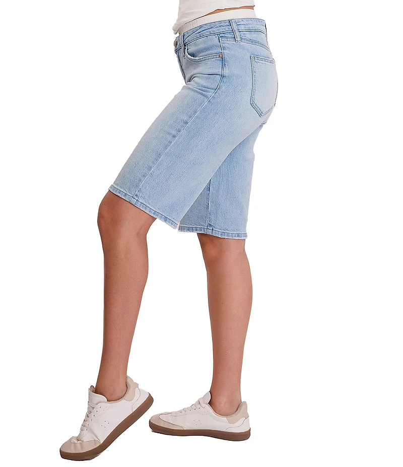 YMI Jeanswear Mid Rise Removable Boxer Waist Jorts