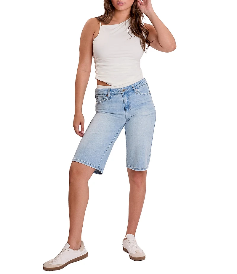 YMI Jeanswear Mid Rise Removable Boxer Waist Jorts