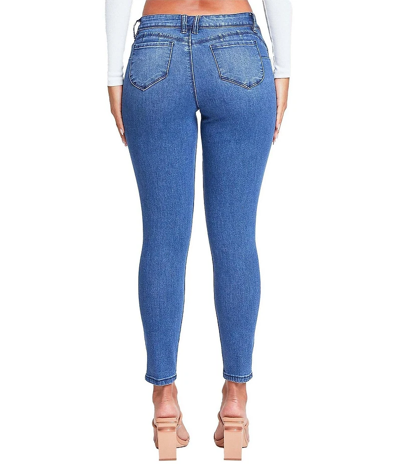 YMI Jeanswear Mid Rise Ripped Skinny Jeans