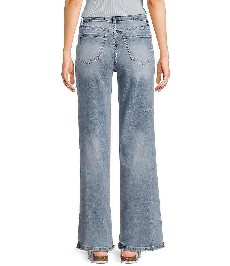 YMI Jeanswear Mid Rise Wide Leg Jeans