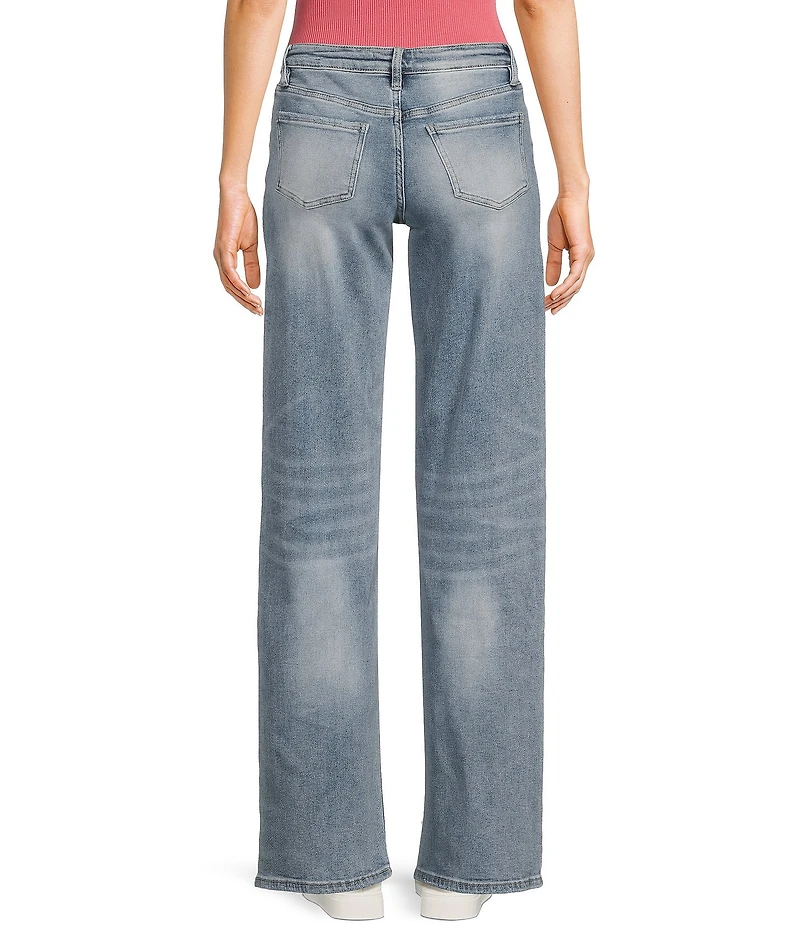 YMI Jeanswear Mid Rise Wide Leg Jeans