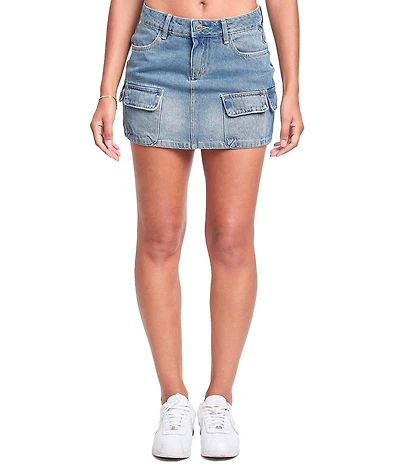 YMI Jeanswear Mini Cargo Skirt