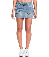YMI Jeanswear Mini Cargo Skirt