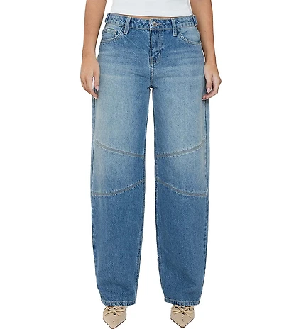YMI Jeanswear Moto Baggy Barrel Jeans