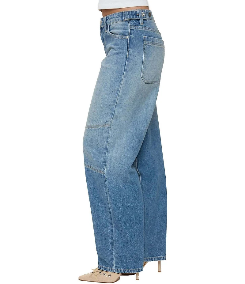 YMI Jeanswear Moto Baggy Barrel Jeans